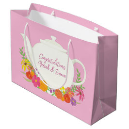 Tee-Party Kinderdusche Teapot Pink Girl Große Geschenktüte