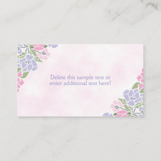 Tee-Party Kinderdusche Windeln Raffle Ticket Begleitkarte (Rückseite)