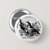 TEE-PARTY-KNOPF BUTTON (Vorne & Hinten)