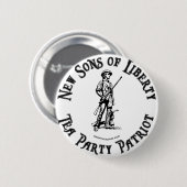 Tee-Party-Knopf Button (Vorne & Hinten)