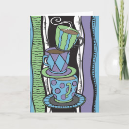 Tee-Party-leere Karte