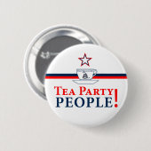 Tee-Party-Leute! Button (Vorne & Hinten)