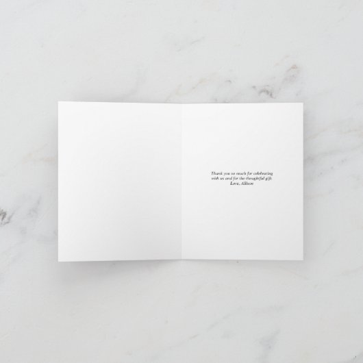 Tee Party lila Lavendel lilac Dankeschön Karte (Innenseite)