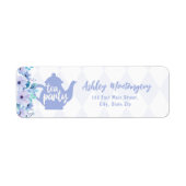 Tee-Party Lila Watercolor Kinderdusche (Vorne)