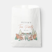 Tee-Party-Mädchen Geburtstag niedlich Geschenktütchen (Vorderseite)