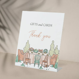 Tee-Party-Mädchen Geburtstag niedlich Sockelschild