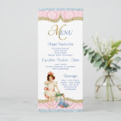 Tee-Party-Menü Einladung (Stehend Vorderseite)