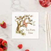 Tee-Party mit Kate Greenaway-Illustration Serviette (Beispiel)