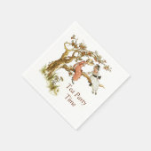 Tee-Party mit Kate Greenaway-Illustration Serviette (Ecke)