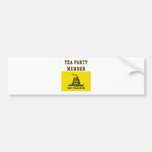 TEE-PARTY-MITGLIED AUTOAUFKLEBER