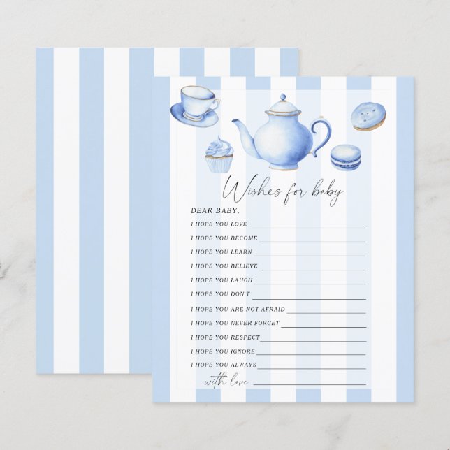 Tee-Party - Party | Babyspiel-Wünsche (Vorne/Hinten)