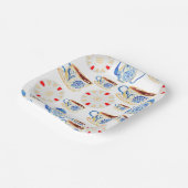 Tee-Party Party-Teller Pappteller (Gewinkelt)