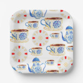 Tee-Party Party-Teller Pappteller (Vorderseite)