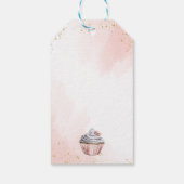 Tee Party pink blau Geburtstag vielen Dank Geschenkanhänger (Rückseite)