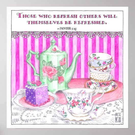 Tee-Party-Poster Poster (Vorne)