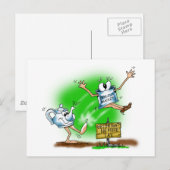 Tee-Party Postkarte (Vorne/Hinten)