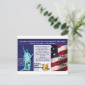 Tee-Party Postkarte (Stehend Vorderseite)