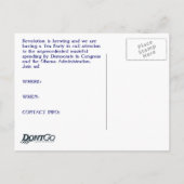 Tee-Party Postkarte (Rückseite)