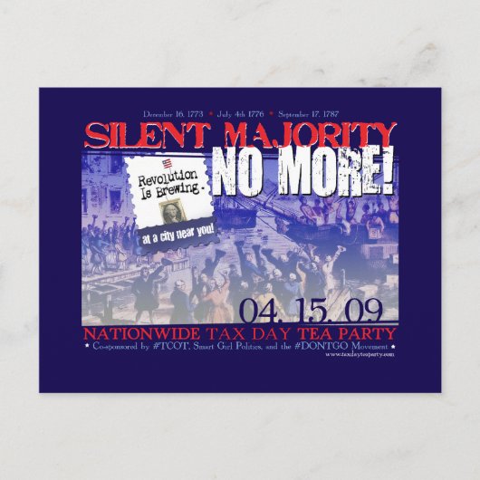 Tee-Party Postkarte (Vorderseite)