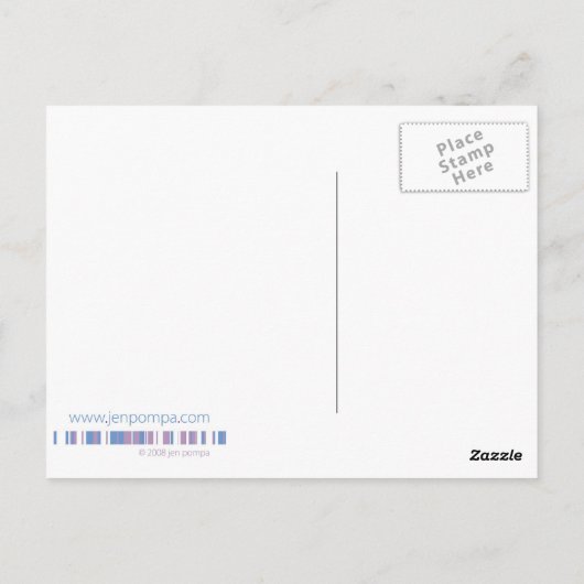 Tee-Party Postkarte (Rückseite)