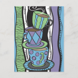Tee-Party Postkarte