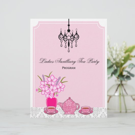 Tee-Party-Programm (Stehend Vorderseite)