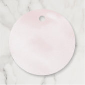 Tee Party Rosa Gold Floral Geburtstag Geschenkanhänger (Rückseite)