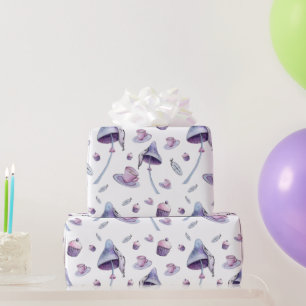 Tee Party rosa und blau Geschenkpapier