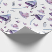 Tee Party rosa und blau Geschenkpapier (Ecke)