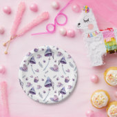 Tee Party rosa und blau Pappteller (Party)