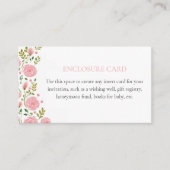 Tee-Party Rosenrosen Benutzerdefinierte Einschließ Begleitkarte (Vorderseite)