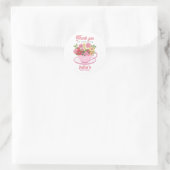 Tee Party Runder Aufkleber (Tasche)