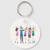 Tee-Party-Schlüsselanhänger Schlüsselanhänger (Vorderseite)