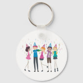 Tee-Party-Schlüsselanhänger Schlüsselanhänger (Rückseite)