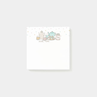 Tee-Party-Set Hochzeit-Post-It-Notizblock Post-it Klebezettel