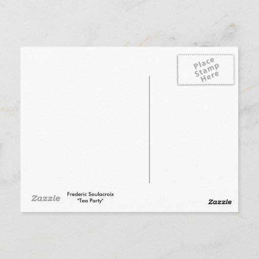 Tee-Party - Soulacroix Postkarte (Rückseite)