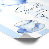 Tee Party - Süßigkeiten und Leckereien Babydusche Poster (Ecke)