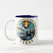 Tee-Party-Tasse George Washington Texas Zweifarbige Tasse (Links)