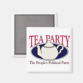 Tee Party Tax Day Magnet (Vorderseite/Rückseite)