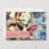 Tee-Party Tea-Cup Kinderdusche Einladungen (Vorderseite)