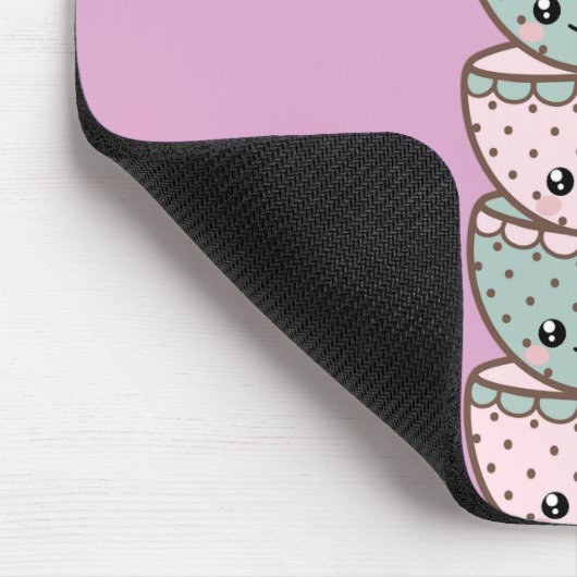 Tee-Party Teacups Pink Mousepad (Ecke)