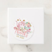 Tee Party Tee für zwei rosa Blütendusche Geschenkanhänger (Beispiel)