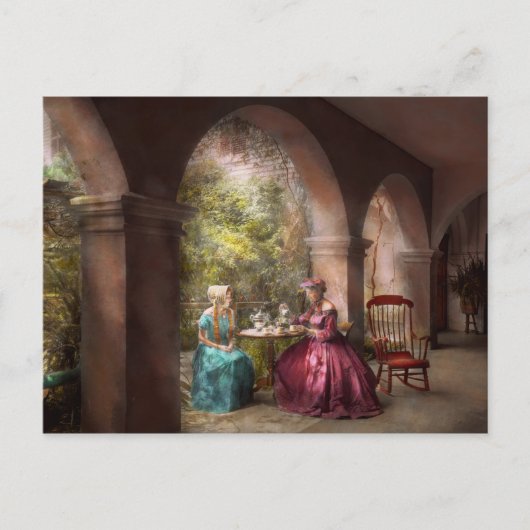 Tee Party - Tee mit Oma teilen 1936 Einladungspostkarte (Vorderseite)