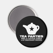 Tee-Party - Tee-Partys für kleine Mädchen Magnet (Vorderseite/Rückseite)