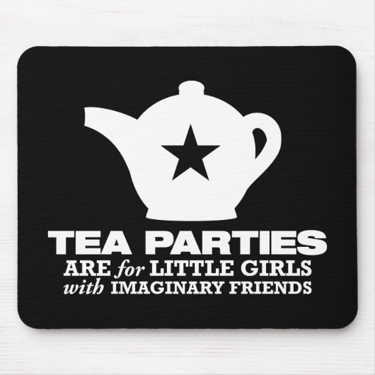 Tee-Party - Tee-Partys sind für kleine Mädchen Mousepad (Vorne)