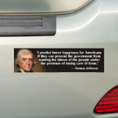 Tee-Party - Thomas Jefferson Autoaufkleber (Auf Auto)