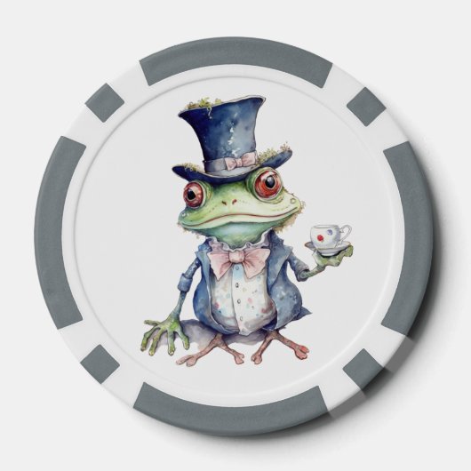 Tee-Party-Toad in Top Hat Pokerchips (Rückseite)