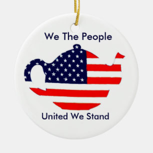 Tee-Party-Verzierung stehen wir, welche die Leute Keramik Ornament