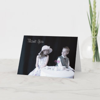 Tee-Party Vielen Dank Hinweis Dankeskarte