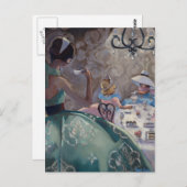Tee-Party von Trish Biddle Postkarte (Vorne/Hinten)